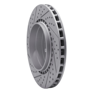 R1 04-07 Volvo V70 Rear Right Drilled & Slotted Geo-Carbon Rotor