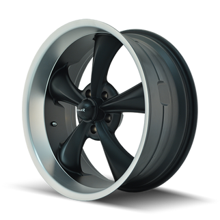 Ridler 695 18x9.5 / 5x127 BP / 6mm Offset / 83.82mm Hub Matte Black Machined Wheel