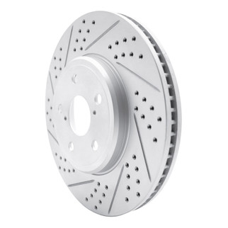 R1 01-06 Lexus Ls430 Front Left Drilled & Slotted Geo-Carbon Rotor
