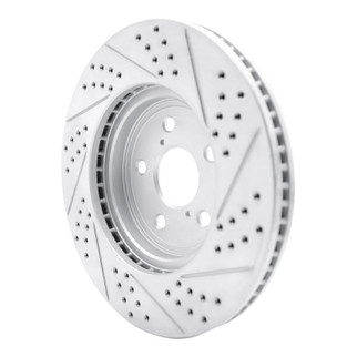 R1 01-06 Lexus Ls430 Front Left Drilled & Slotted Geo-Carbon Rotor