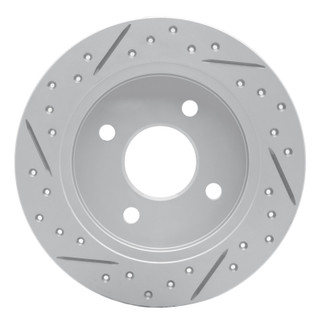 R1 00-07 Mitsubishi Space Star (Mexico) Rear Right Drilled & Slotted Geo-Carbon Rotor