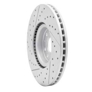 R1 18-25 Volkswagen Atlas Front Right Drilled & Slotted Geo-Carbon Rotor