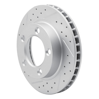 R1 76-93 Ford Bronco Front Left Drilled & Slotted Geo-Carbon Rotor