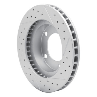 R1 76-93 Ford Bronco Front Left Drilled & Slotted Geo-Carbon Rotor