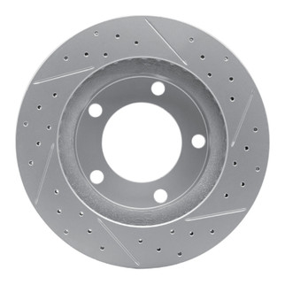R1 76-93 Ford Bronco Front Left Drilled & Slotted Geo-Carbon Rotor