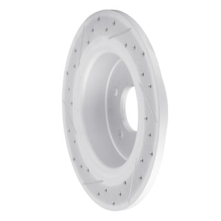 R1 13-18 Ford Transit Connect Rear Right Drilled & Slotted Geo-Carbon Rotor