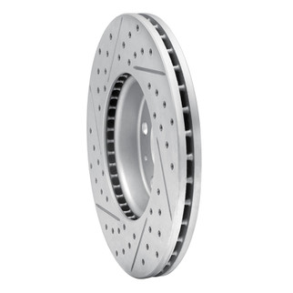 R1 05-25 Audi A3 (Mexico) Front Right Drilled & Slotted Geo-Carbon Rotor