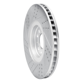 R1 04-06 Audi Tt Quattro Right Front Drilled & Slotted Geo-Carbon Rotor