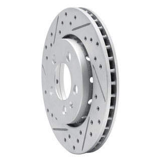 R1 00-06 Audi Tt Quattro Rear Left Drilled & Slotted Geo-Carbon Rotor