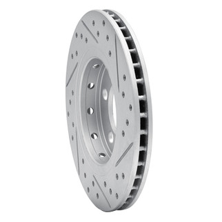 R1 00-06 Audi Tt Quattro Rear Left Drilled & Slotted Geo-Carbon Rotor