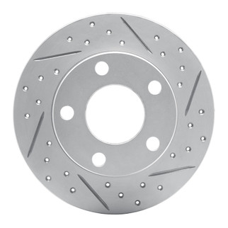 R1 96-05 Audi A4 Quattro Rear Right Drilled & Slotted Geo-Carbon Rotor