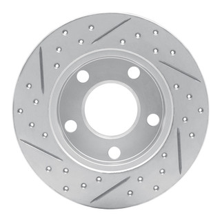 R1 96-05 Audi A4 Quattro Rear Right Drilled & Slotted Geo-Carbon Rotor