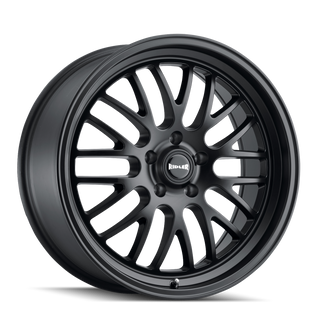 Ridler 607 22x10.5 / 5x115 BP / 25mm Offset / 72.62mm Hub Matte Black Wheel
