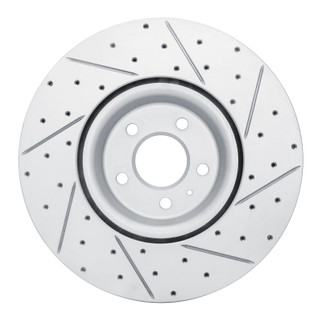 R1 18-25 Audi S5 Sportback Front Left Drilled & Slotted Geo-Carbon Rotor