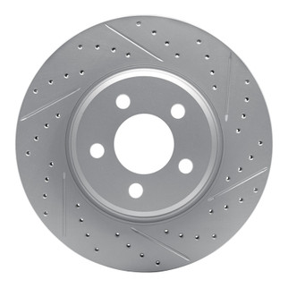 R1 22-26 Kia Carnival Front Right Drilled & Slotted Geo-Carbon Rotor