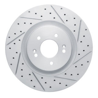 R1 21-26 Hyundai Sonata Front Right Drilled & Slotted Geo-Carbon Rotor