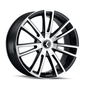 Kraze KR183 Spectra 18x8 / 5x115/120 BP / 40mm Offset / 74.1mm Hub Gloss Black Machined Wheel