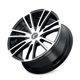 Kraze KR183 Spectra 18x8 / 5x115/120 BP / 40mm Offset / 74.1mm Hub Gloss Black Machined Wheel