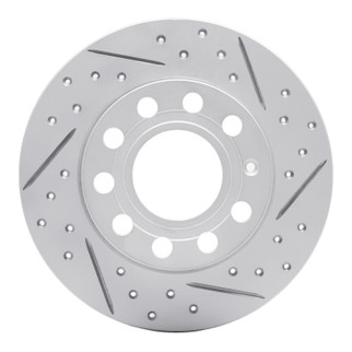 R1 02-06 Audi A4 (USA/Canada) Rear Right Drilled & Slotted Geo-Carbon Rotor
