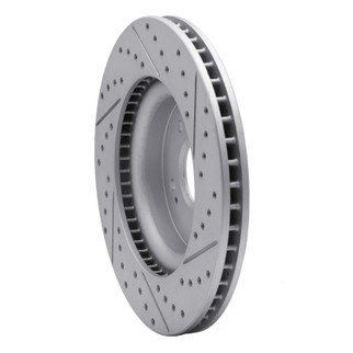 R1 18-23 Genesis G70 Front Right Drilled & Slotted Geo-Carbon Rotor