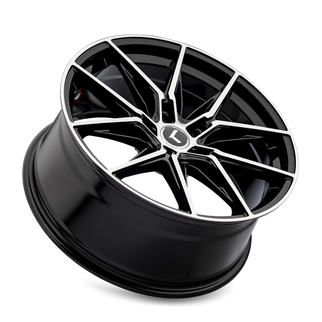 Kraze KR196 Evolve 18x8.5 / 5x114.3 BP / 35mm Offset / 73.1mm Hub Gloss Black Machined Wheel