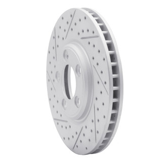 R1 00-06 Ford Thunderbird Front Left Drilled & Slotted Geo-Carbon Rotor