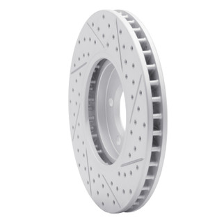 R1 00-06 Ford Thunderbird Front Left Drilled & Slotted Geo-Carbon Rotor