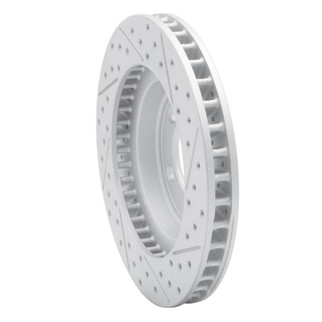 R1 67-67 Ford Galaxie 500 Front Left Drilled & Slotted Geo-Carbon Rotor