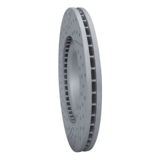 R1 01-03 Audi S8 Front Right Drilled & Slotted Geo-Carbon Rotor