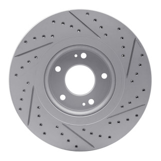 R1 15-21 Kia Sedona Front Left Drilled & Slotted Geo-Carbon Rotor