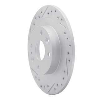 R1 90-03 Ford Escort Rear Left Drilled & Slotted Geo-Carbon Rotor