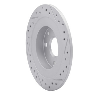 R1 90-03 Ford Escort Rear Left Drilled & Slotted Geo-Carbon Rotor