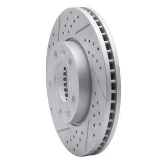 R1 03-05 Kia Sedona Front Left Drilled & Slotted Geo-Carbon Rotor