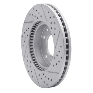 R1 03-05 Kia Sedona Front Left Drilled & Slotted Geo-Carbon Rotor