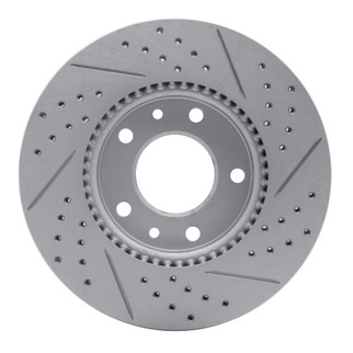 R1 03-05 Kia Sedona Front Left Drilled & Slotted Geo-Carbon Rotor