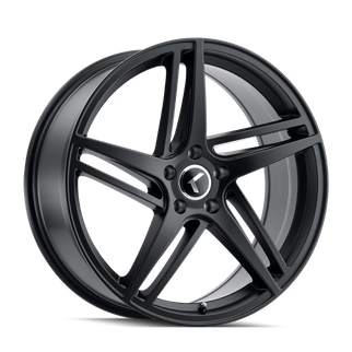 Kraze KR195 Milano 20x8.5 / 5x112 BP / 38mm Offset / 66.56mm Hub Satin Black Wheel