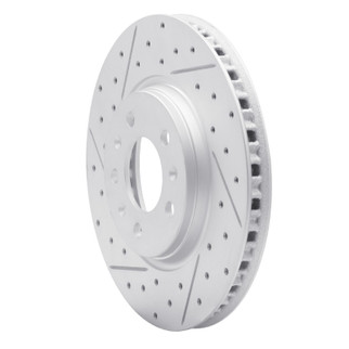 R1 06-10 Pontiac Solstice Front Left Drilled & Slotted Geo-Carbon Rotor