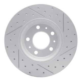 R1 06-10 Pontiac Solstice Front Left Drilled & Slotted Geo-Carbon Rotor