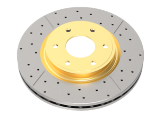 DBA 19-22 Ram 1500 (New Body Style) Front Drilled & Slotted Street Series Rotor w/Gold Hat