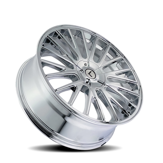 Kraze KR185 Double Down 20x8.5 / 5x108/114.3 BP / 38mm Offset / 73mm Hub Chrome Wheel