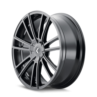 Kraze KR183 Spectra 20x8.5 / 5x115/120 BP / 38mm Offset / 74.1mm Hub Gloss Black Wheel