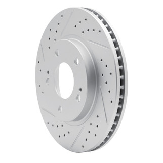 R1 00-24 Chrysler Sebring Front Left Drilled & Slotted Geo-Carbon Rotor