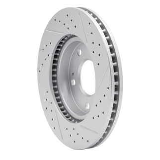 R1 00-24 Chrysler Sebring Front Left Drilled & Slotted Geo-Carbon Rotor