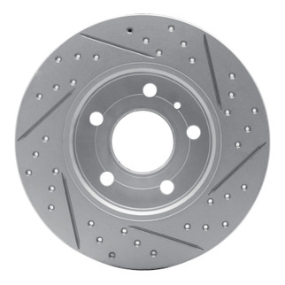 R1 02-08 Chevrolet Zafira (Mexico) Rear Left Drilled & Slotted Geo-Carbon Rotor