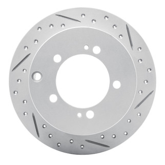 R1 94-07 Chrysler Sebring Rear Right Drilled & Slotted Geo-Carbon Rotor