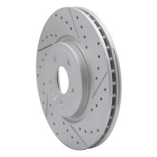 R1 17-20 Jaguar Xf Front Right Drilled & Slotted Geo-Carbon Rotor