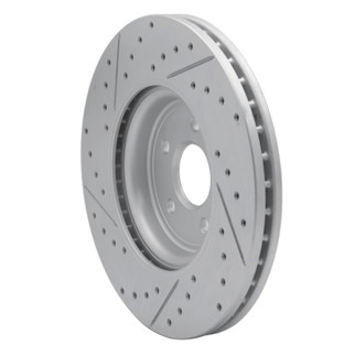 R1 17-20 Jaguar Xf Front Right Drilled & Slotted Geo-Carbon Rotor