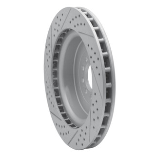 R1 03-05 Jaguar Xjr Front Right Drilled & Slotted Geo-Carbon Rotor