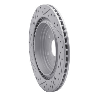 R1 08-14 Cadillac Cts Rear Right Drilled & Slotted Geo-Carbon Rotor