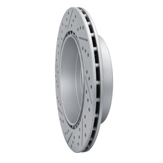 R1 17-25 Subaru Brz Rear Right Drilled & Slotted Geo-Carbon Rotor